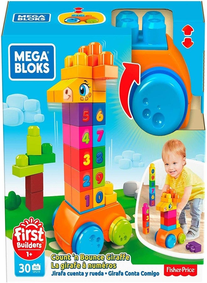 Mega Brands Mega Bloks Count & Bounce Giraffe - Image 1